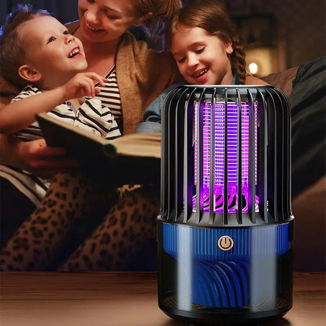 Fly Light Trap Portable Silent Fly Trap Lamp USB Rechargeable Fly