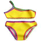 S / one Shoulder Yellow / CHINA