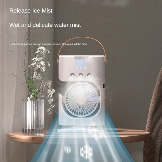 Portable Desktop Humidifier Air Conditioner Fan Household Small Air
