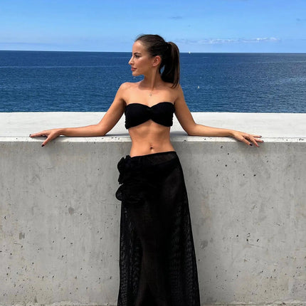 Delissa three piece swimwear & cover up
