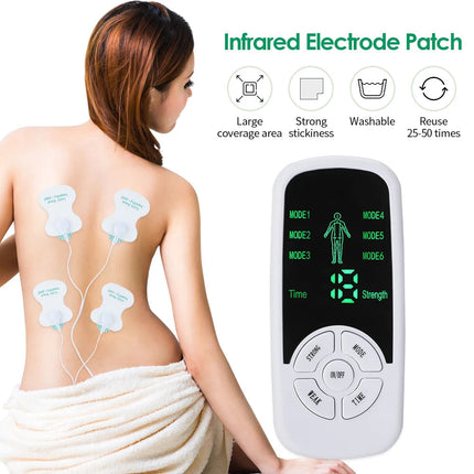 Tens Muscle Stimulator 6 Mode Electric EMS Acupuncture Body Massage