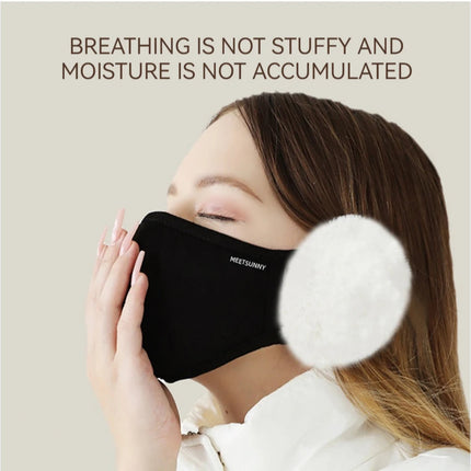 Winter Warm Sports Face Mask Men Women Thickened Fleece Eye Protection