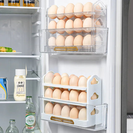 Egg Storage Box Automatic rolling egg box multi-layer Rack Holder for