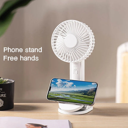 Portable Mini Hand Clip Fan USB Charging Quiet Desktop Electric Fan
