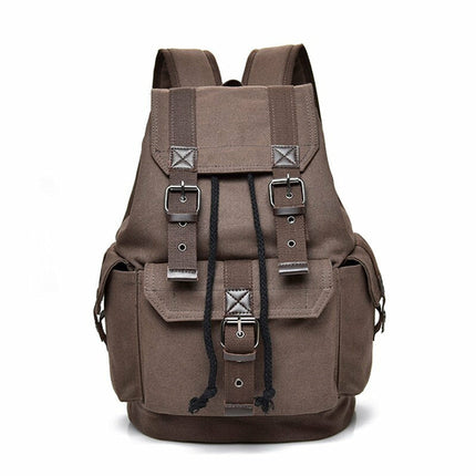 School Hiking Canvas Travel Outdoor Sports Backpack for Men