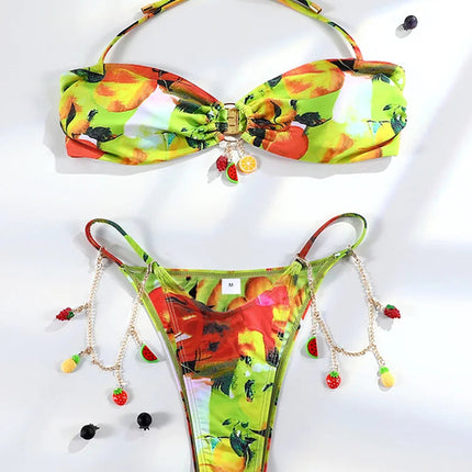 Tropical gems two piece swimsuit
