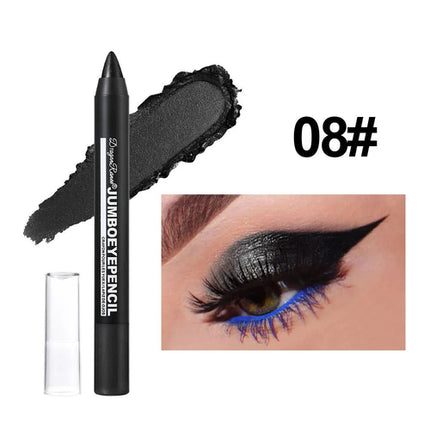 Smoky Dark Green Eyeshadow Pencil Stick Waterproof Pearlescent 12