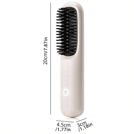 Cordless Straightener Straight Hair Brush Women's Thermal Ion