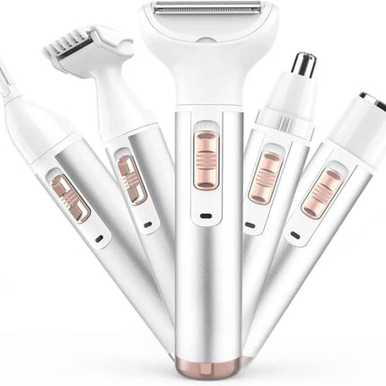 5 in 1 Electric Razor for Women Removal for Body Nose Hair Trimmer
