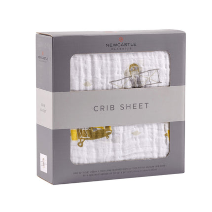 Airplane Animals Crib Sheet