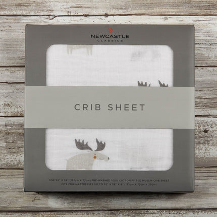 Mister Moose Crib Sheet