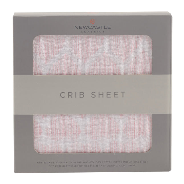 Matchstick Hearts Crib Sheet