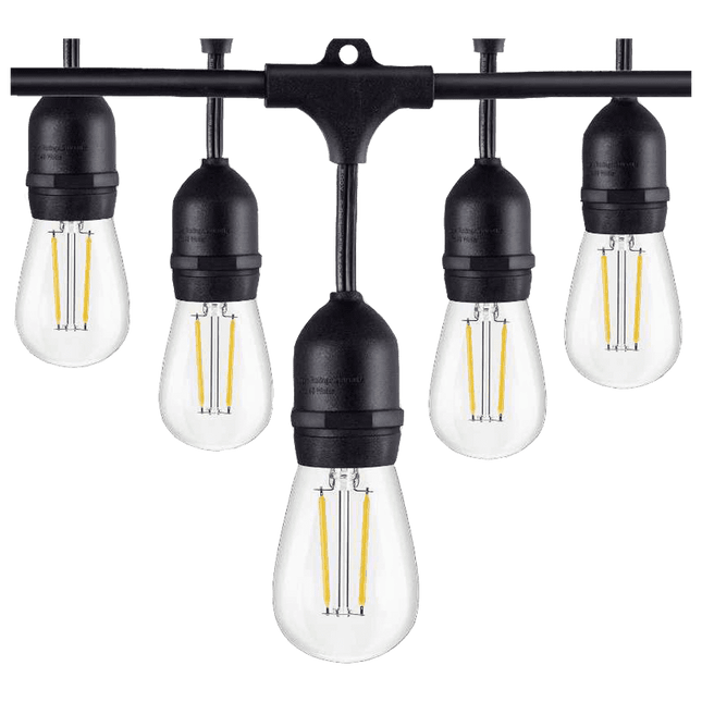 SL101 LED Low Voltage Bistro String Lights 48 FT Outdoor Weatherproof