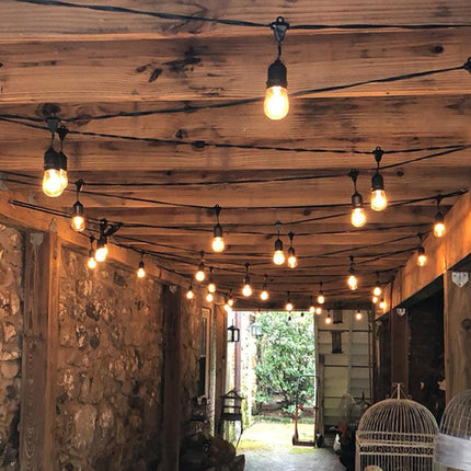 SL101 LED Low Voltage Bistro String Lights 48 FT Outdoor Weatherproof