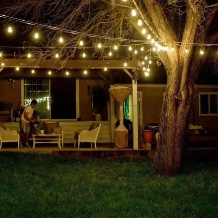 SL101 LED Low Voltage Bistro String Lights 48 FT Outdoor Weatherproof