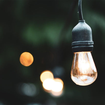 SL101 LED Low Voltage Bistro String Lights 48 FT Outdoor Weatherproof