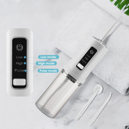 Electric Oral Irrigator Foldable Dental Water Jet Flosser USB 3 Mode