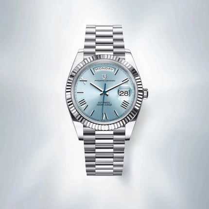 New Week Calendar Type watch for men Sapphire mirror 10ATM Automatic