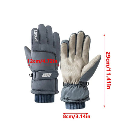 Men Winter Waterproof Cycling Gloves Outdoor Sports Running Motorcycle