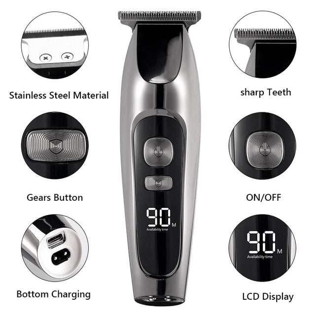Barber Shop Hair Clipper Professional Hair Trimmer For Men Beard