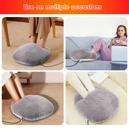 USB Foot Warmer Constant Temperature Heating Pad Soft Velvet Washable
