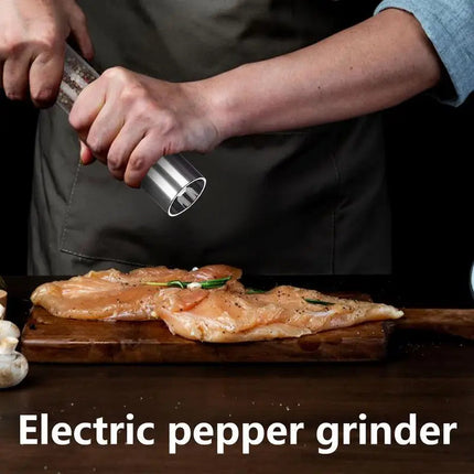 Electric Salt Pepper Grinder Refillable Adjustable Coarseness Pepper