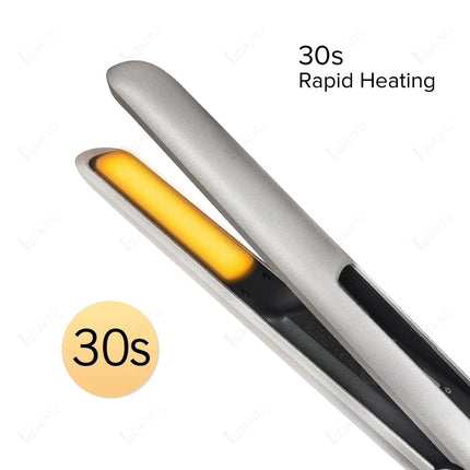 Cordless Hair Straightener Mini Portable Wireless Curler USB