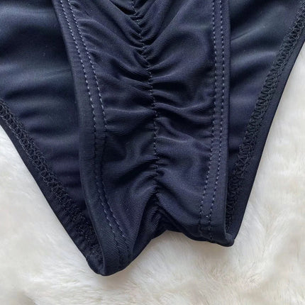 Black rose one piece swimsuit