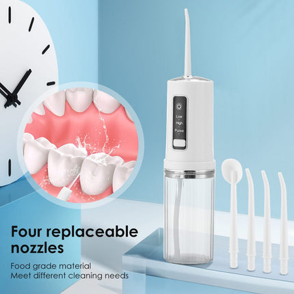Electric Oral Irrigator Foldable Dental Water Jet Flosser USB 3 Mode