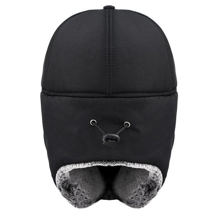 Men's Ear Protection Face Bomber Hats Thicker Plus Velvet Warm Women
