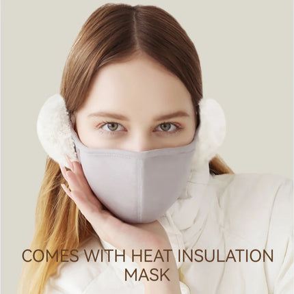 Winter Warm Sports Face Mask Men Women Thickened Fleece Eye Protection