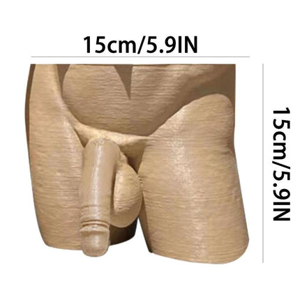 Resin Plant Pot Decor Sexy Men Naked Butt Flower Growing Pot Desktop