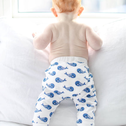 Boo Boo Harem Pants - Blue Whale
