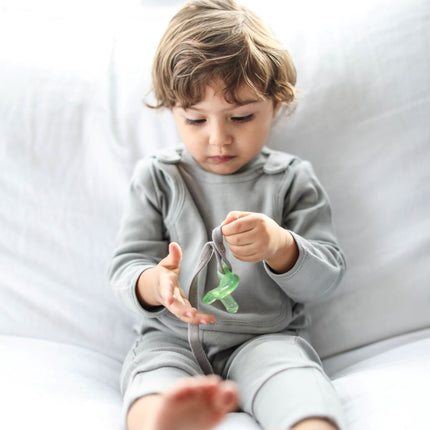 Smart Footed One-Piece + Bib - Gray