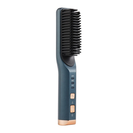 Portable Hair Straightener Curling Wireless Ion Comb USB Charge