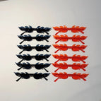 as pciture shows / black 6 red 6
