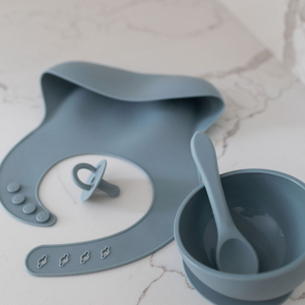 Azul | Silicone Bib Set