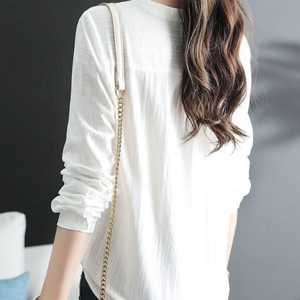 Womens V Neck Embroidery Quarter Sleeve Top