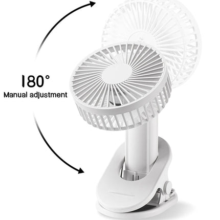 Portable Mini Hand Clip Fan USB Charging Quiet Desktop Electric Fan