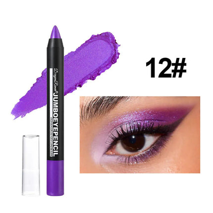 Smoky Dark Green Eyeshadow Pencil Stick Waterproof Pearlescent 12