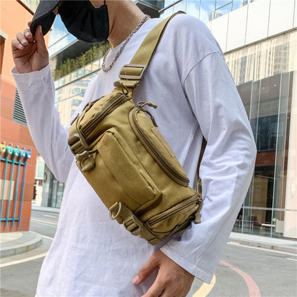 1000D Waterproof Oxford Men's Belt Fanny Pack Shoulder Messenger Bag