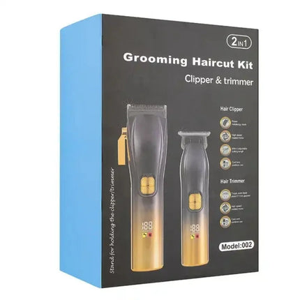 Cordless Rechargeable Low Noise Professional Hair Clippers and Detail