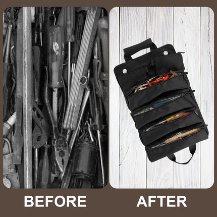Multi-Purpose Tool Bag Roll Up Tool Bag Oxford Cloth Heavy Duty Tool