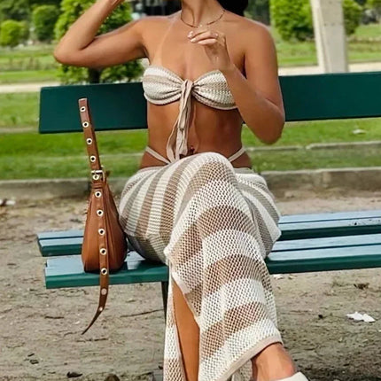 Crochet two Piece swimwear cover up