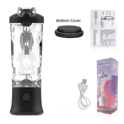 4000mAh Portable Juicer Cup 600ML Large Capacity 10-Leaf Blade