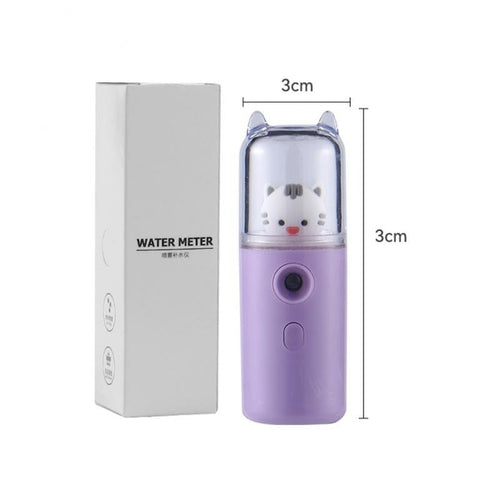 Cute Cat Mini Portable Hand-held Rehydrator Humidifier Face Sprayer