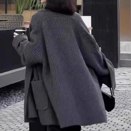 Autumn/Winter Thickened 100% Pure Wool Women's Turn-down Collar