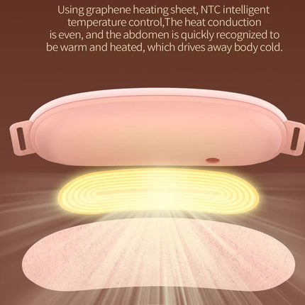Cordless Massage Heating Pad Vibration Warm Waist Belt Smart Massager