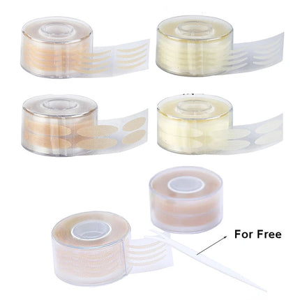600 Pcs Eye Lift Strips Double Eyelid Tape Clear Gray Eyelid Stripe