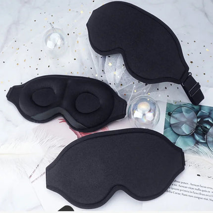 3D Portable Soft Eye Mask Black Fast Sleeping Eye Shade Cover Eye